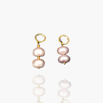 2 button purple pearls