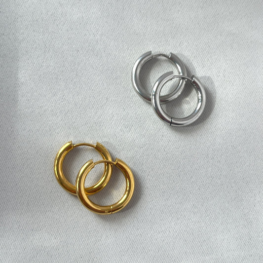Thin hoops size L