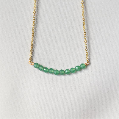 Gemstone bar chain